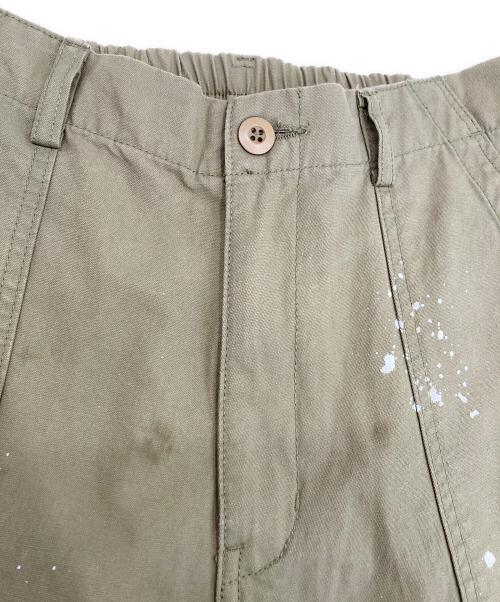 Loungedress（ラウンジドレス）Loungedress (ラウンジドレス) ペイントベイカーパンツ オリーブ サイズ:Mの古着・服飾アイテム