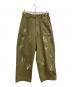 Loungedress（ラウンジドレス）の古着「ペイントベイカーパンツ」｜オリーブ