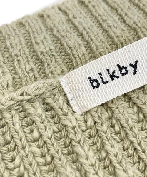 BLACK by moussy（ブラックバイマウジー）BLACK by moussy (ブラックバイマウジー) slub aze knit vest カーキ サイズ:Fの古着・服飾アイテム