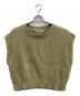 BLACK by moussy（ブラックバイマウジー）の古着「slub aze knit vest」｜カーキ