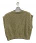 BLACK by moussy (ブラックバイマウジー) slub aze knit vest カーキ サイズ:F：3000円
