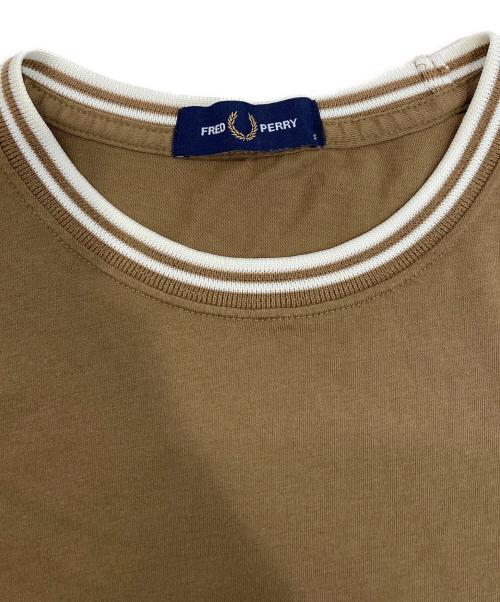 FRED PERRY（フレッドペリー）FRED PERRY (フレッドペリー) Twin Tipped T-Shirt ブラウン サイズ:Sの古着・服飾アイテム