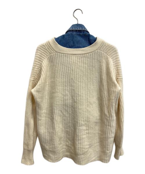 DIESEL（ディーゼル）DIESEL (ディーゼル) ニットドッキングデニムジャケット インディゴ サイズ:XSの古着・服飾アイテム