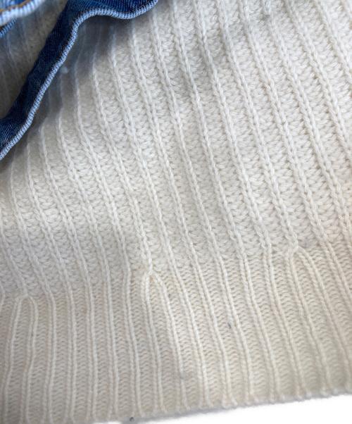 DIESEL（ディーゼル）DIESEL (ディーゼル) ニットドッキングデニムジャケット インディゴ サイズ:XSの古着・服飾アイテム