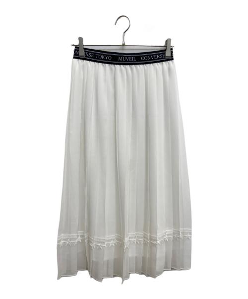 MUGUET（ミュゲ）MUGUET (ミュゲ) MUVEIL (ミュベール) スカート ホワイト サイズ:307の古着・服飾アイテム