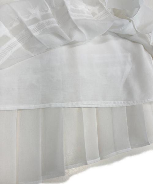 MUGUET（ミュゲ）MUGUET (ミュゲ) MUVEIL (ミュベール) スカート ホワイト サイズ:307の古着・服飾アイテム