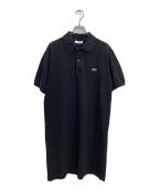 LACOSTEラコステ）の古着「半袖ポロシャツワンピース」｜ブラック