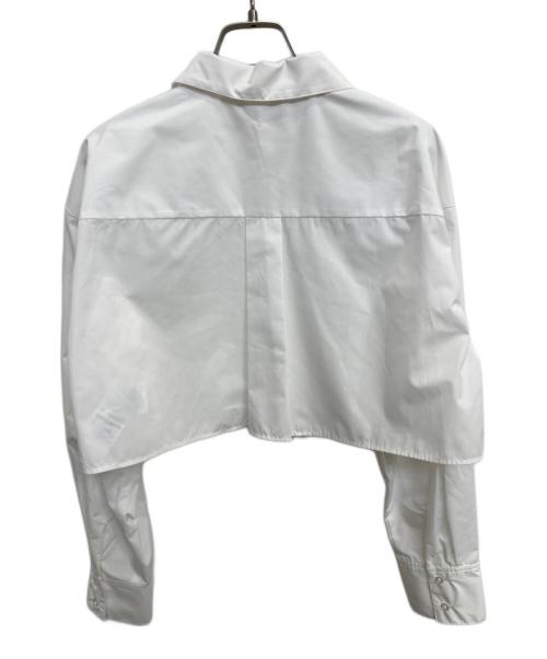 Lily Brown（リリーブラウン）Lily Brown (リリーブラウン) Tie cropped shirt ホワイト サイズ:ONE SIZEの古着・服飾アイテム