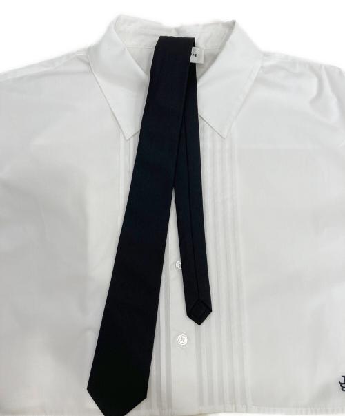 Lily Brown（リリーブラウン）Lily Brown (リリーブラウン) Tie cropped shirt ホワイト サイズ:ONE SIZEの古着・服飾アイテム