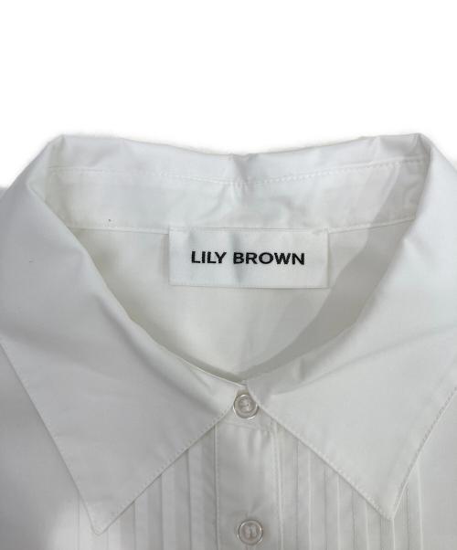 Lily Brown（リリーブラウン）Lily Brown (リリーブラウン) Tie cropped shirt ホワイト サイズ:ONE SIZEの古着・服飾アイテム