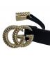 GUCCI (グッチ) ベルト ブラック×ゴールド：19000円