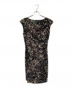 LAUREN RALPH LAURENローレンラルフローレン）の古着「ノースリーブワンピース」｜ブラウン