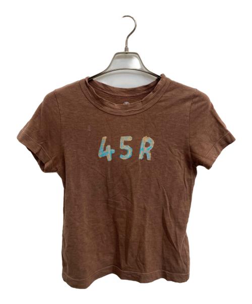 45R（フォーティファイブ・アール）45R (フォーティファイブ・アール) Tシャツ ブラウン サイズ:１の古着・服飾アイテム
