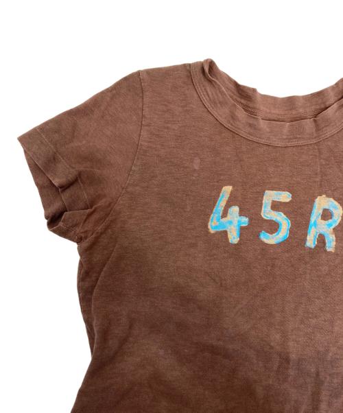 45R（フォーティファイブ・アール）45R (フォーティファイブ・アール) Tシャツ ブラウン サイズ:１の古着・服飾アイテム