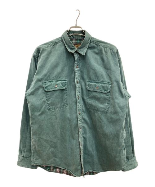 Eddie Bauer（エディーバウアー）Eddie Bauer (エディーバウアー) シャツ グリーン サイズ:Mの古着・服飾アイテム