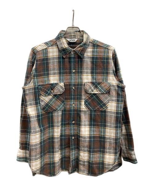 WOOLRICH（ウールリッチ）WOOLRICH (ウールリッチ) シャツ ブラウン サイズ:Lの古着・服飾アイテム