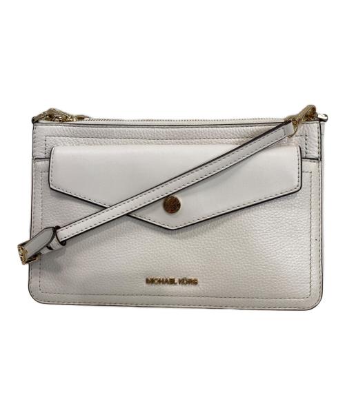 MICHAEL KORS（マイケル・コース）MICHAEL KORS (マイケルコース) ショルダーバッグ ホワイトの古着・服飾アイテム