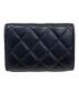 CHANEL (シャネル) マトラッセクラシックスモールフラップウォレット ブラック：53000円