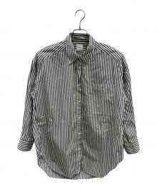 Spick and Span（スピックアンドスパン）の古着「50コットンオーバーシャツ」｜ホワイト×ブラック