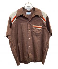 Hilton（ヒルトン）の古着「ボーリングシャツ」｜ブラウン