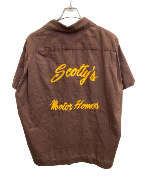 Hilton（ヒルトン）Hilton (ヒルトン) ボーリングシャツ ブラウン サイズ:Lの古着・服飾アイテム