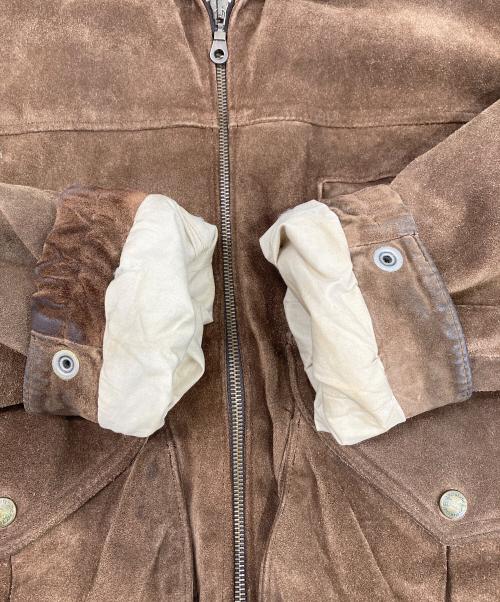 RED SKINS（レッドスキンズ）RED SKINS (レッドスキンズ) スウェードレザージャケット ブラウン サイズ:Mの古着・服飾アイテム