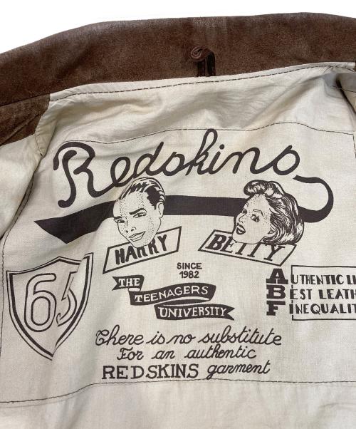 RED SKINS（レッドスキンズ）RED SKINS (レッドスキンズ) スウェードレザージャケット ブラウン サイズ:Mの古着・服飾アイテム