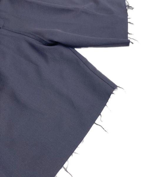 seyto（セイト）seyto (セイト) カットオフツータックワイドハーフパンツ ブラック サイズ:1の古着・服飾アイテム