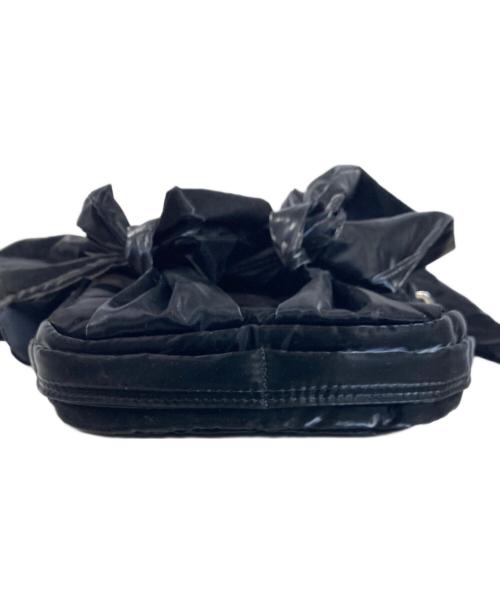 IUGAMAKARAS（イウガマカラス）IUGAMAKARAS (イウガマカラス) Knotted Micro Padding Bag ブラックの古着・服飾アイテム