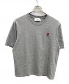 amiアミ）の古着「ハート刺繍Tシャツ」｜グレー