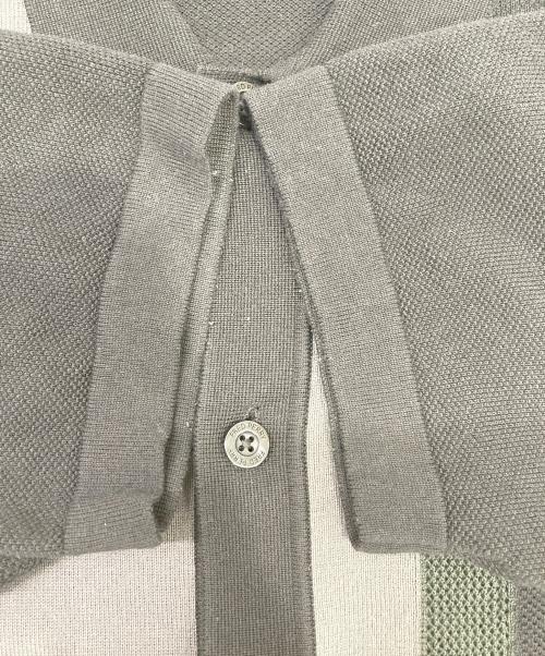 FRED PERRY（フレッドペリー）FRED PERRY (フレッドペリー) ストライプド ニット シャツ ブラック サイズ:Mの古着・服飾アイテム