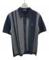 FRED PERRY（フレッドペリー）の古着「ストライプド ニット シャツ」｜ブラック
