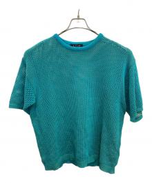 LiNoH（リノー）の古着「CODE YARN MESH S/S KNIT」｜ブルー