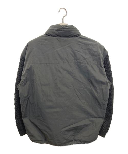 eN ROUTE（アンルート）eN ROUTE (アンルート) コットンナイロン タッサー ニットスリーブブルゾン ブラック サイズ:3の古着・服飾アイテム