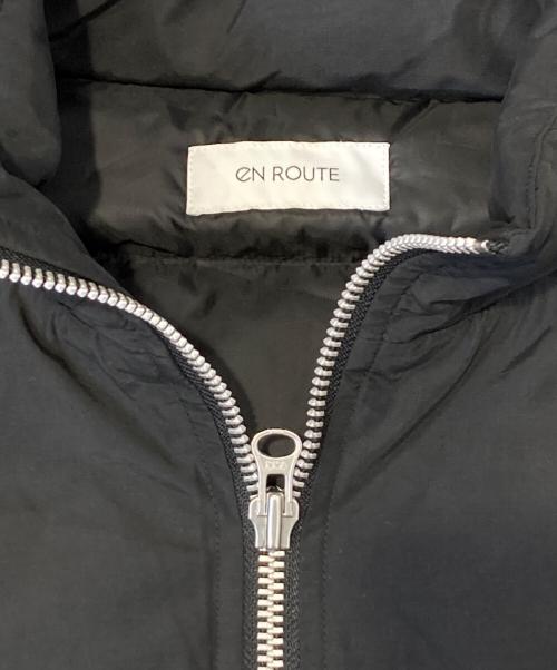 eN ROUTE（アンルート）eN ROUTE (アンルート) コットンナイロン タッサー ニットスリーブブルゾン ブラック サイズ:3の古着・服飾アイテム
