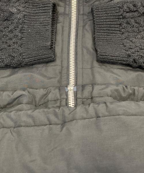 eN ROUTE（アンルート）eN ROUTE (アンルート) コットンナイロン タッサー ニットスリーブブルゾン ブラック サイズ:3の古着・服飾アイテム