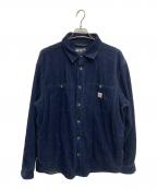 CarHarttカーハート）の古着「コーデュロイシャツ」｜ネイビー