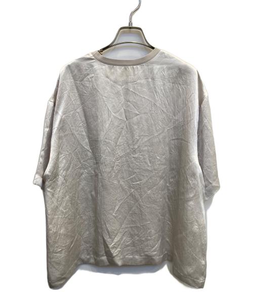 SALON adam et rope'（サロンアダムエロペ）SALON adam et rope' (サロンアダムエロペ) アセテートヴィンテージサテンTブラウス アイボリー サイズ:Fの古着・服飾アイテム