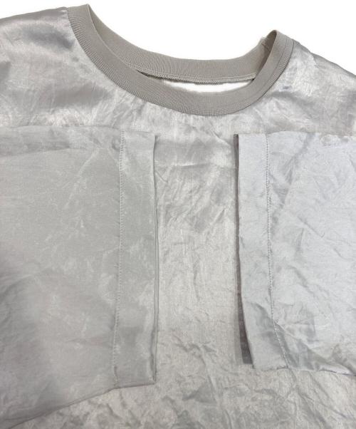 SALON adam et rope'（サロンアダムエロペ）SALON adam et rope' (サロンアダムエロペ) アセテートヴィンテージサテンTブラウス アイボリー サイズ:Fの古着・服飾アイテム