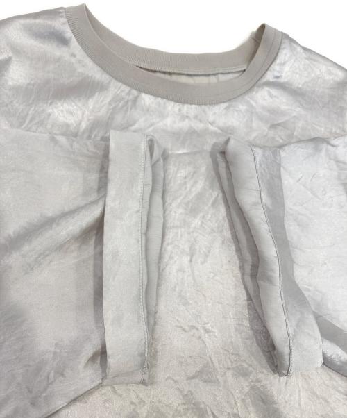 SALON adam et rope'（サロンアダムエロペ）SALON adam et rope' (サロンアダムエロペ) アセテートヴィンテージサテンTブラウス アイボリー サイズ:Fの古着・服飾アイテム