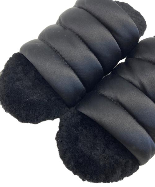 UGG（アグ）UGG (アグ) ムートンサンダル ブラック サイズ:24㎝の古着・服飾アイテム