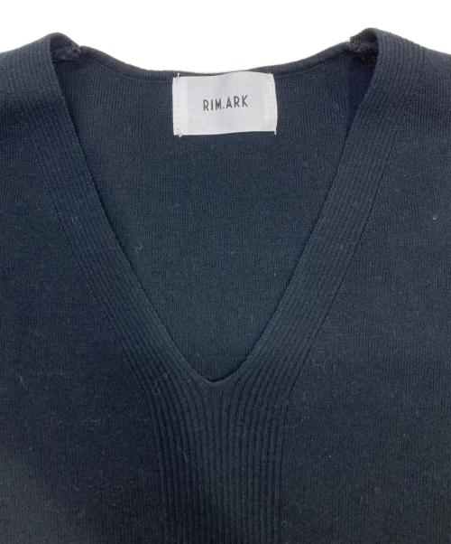 RIM.ARK（リムアーク）RIM.ARK (リムアーク) ニットワンピース ブラック サイズ:36の古着・服飾アイテム