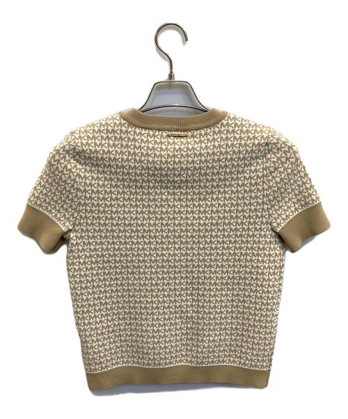 MICHAEL KORS（マイケル・コース）MICHAEL KORS (マイケルコース) 半袖ニット ベージュ サイズ:Sの古着・服飾アイテム
