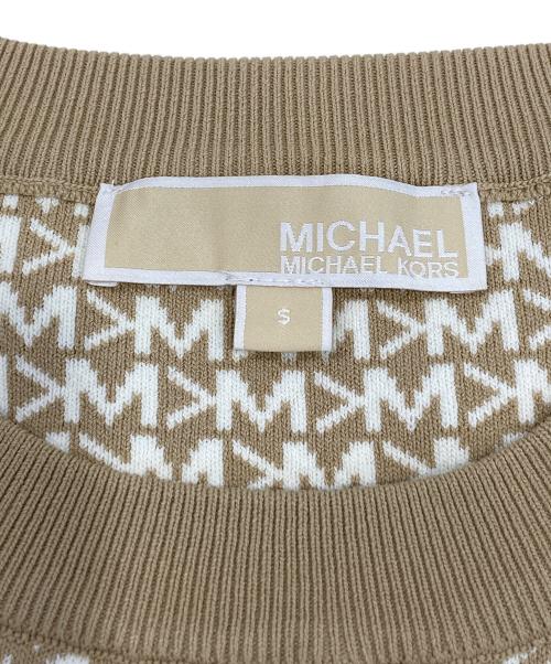 MICHAEL KORS（マイケル・コース）MICHAEL KORS (マイケルコース) 半袖ニット ベージュ サイズ:Sの古着・服飾アイテム