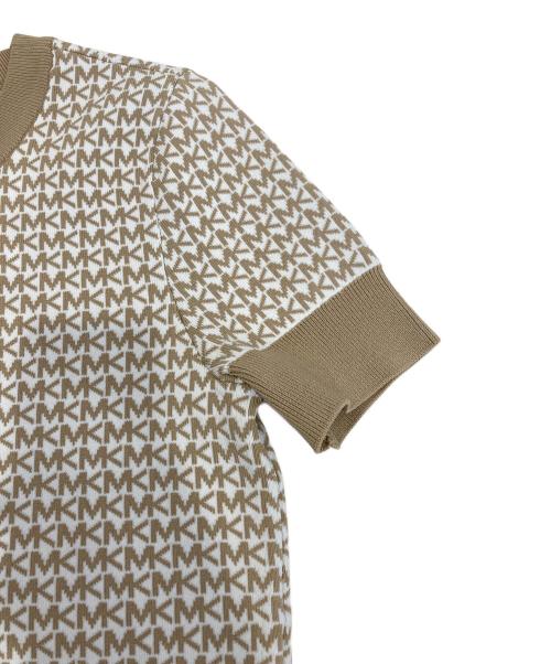 MICHAEL KORS（マイケル・コース）MICHAEL KORS (マイケルコース) 半袖ニット ベージュ サイズ:Sの古着・服飾アイテム