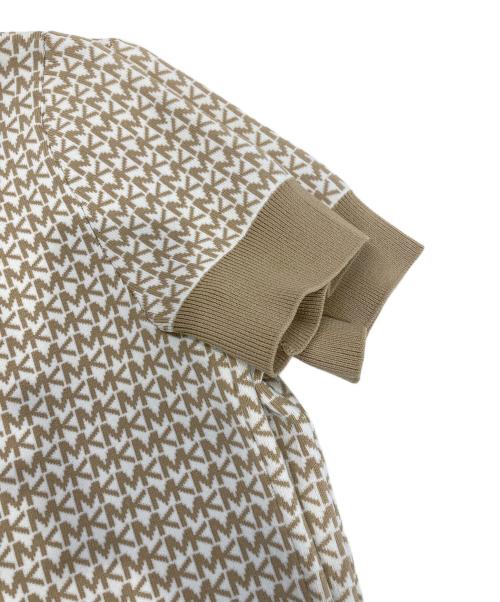 MICHAEL KORS（マイケル・コース）MICHAEL KORS (マイケルコース) 半袖ニット ベージュ サイズ:Sの古着・服飾アイテム