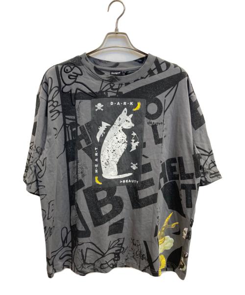 Desigual（デシグアル）Desigual (デシグアル) Tシャツ グレー サイズ:M 未使用品の古着・服飾アイテム