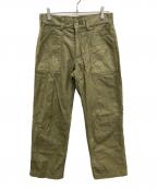 KOJIMA GENESコジマジーンズ）の古着「ベイカーパンツ」｜グリーン