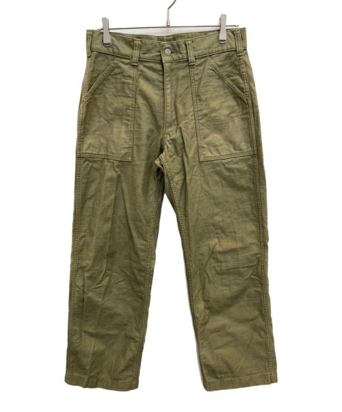 KOJIMA GENES（コジマジーンズ）KOJIMA GENES (コジマジーンズ) ベイカーパンツ グリーン サイズ:W32の古着・服飾アイテム
