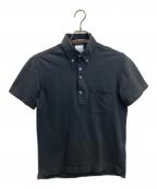 PAUL SMITHポールスミス）の古着「ボタンダウン鹿の子ポロシャツ」｜ブラック